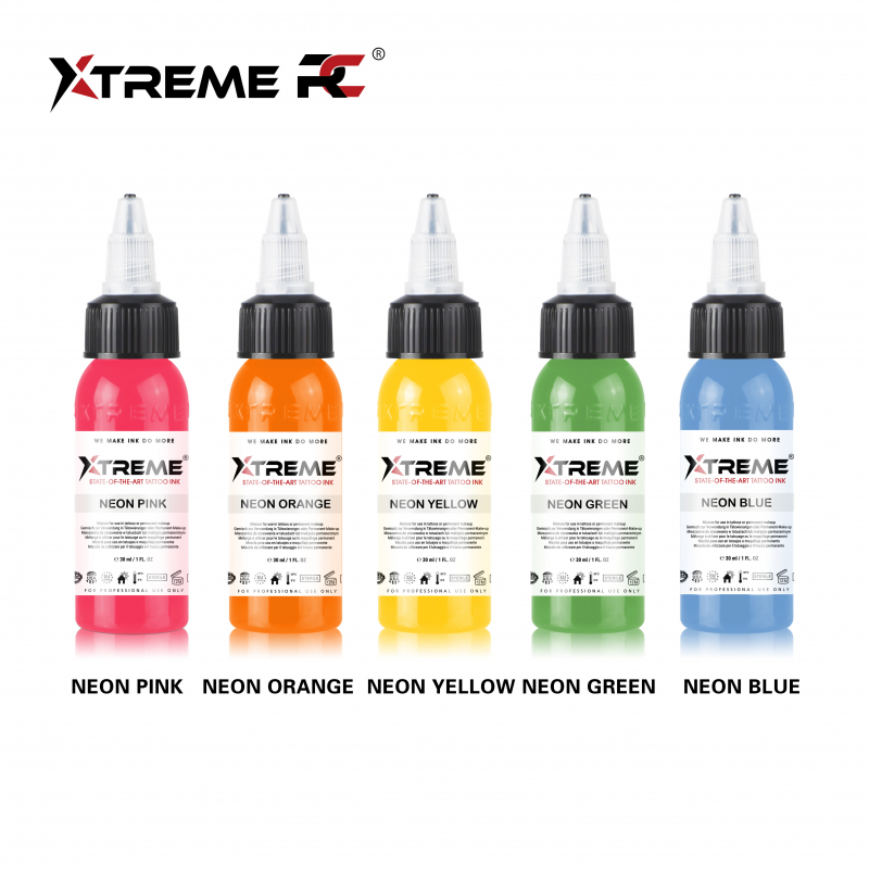 Xtreme Ink - Neon Set - 5 x 30 ml