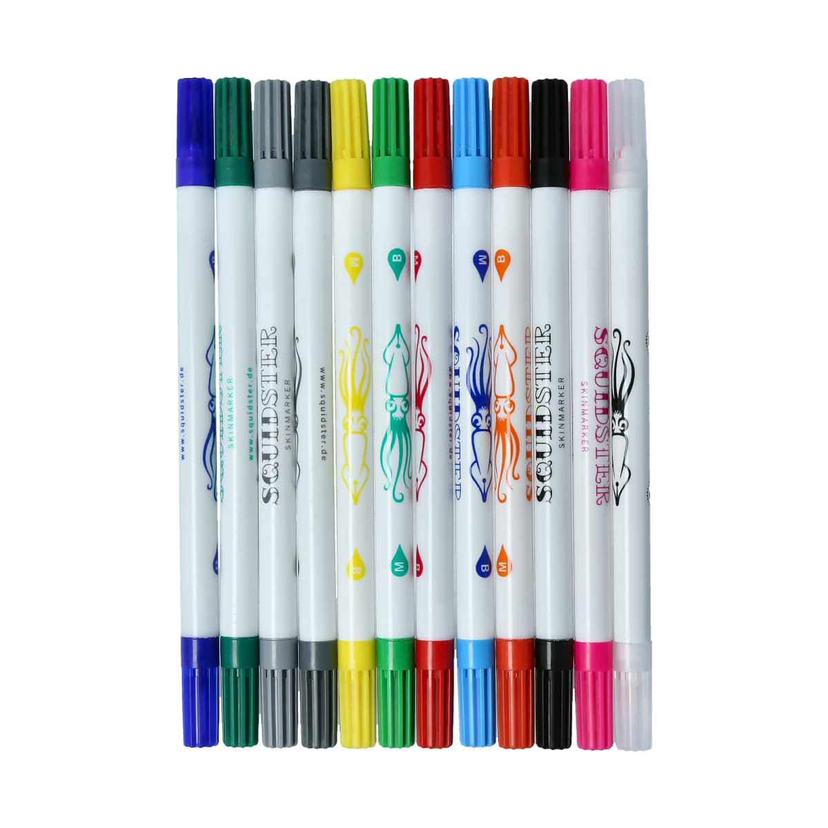 Squidster Tattoo Stifte - Hautmarker Farbe: Schwarz