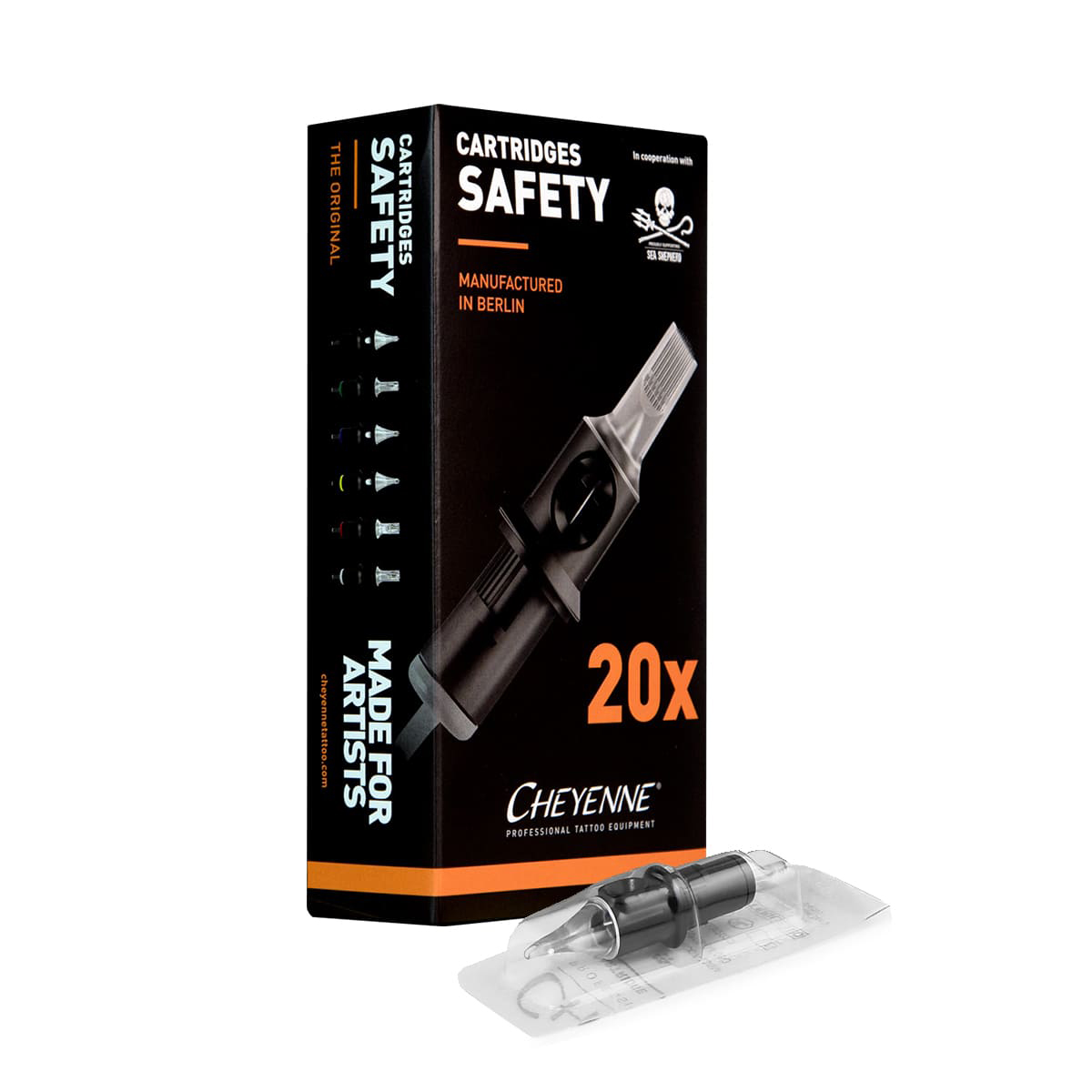 Cheyenne - Safety Cartridges - Power Liner - 0.40 Nadelgrösse: 7 RL