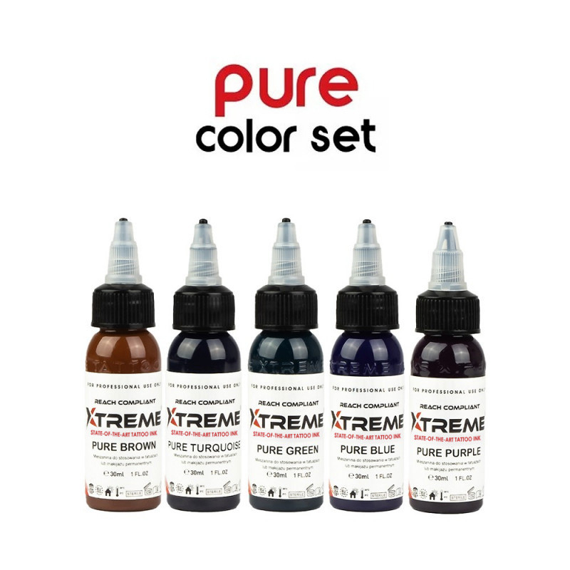 Xtreme Ink - Pure Color Set - 5 x 30 ml