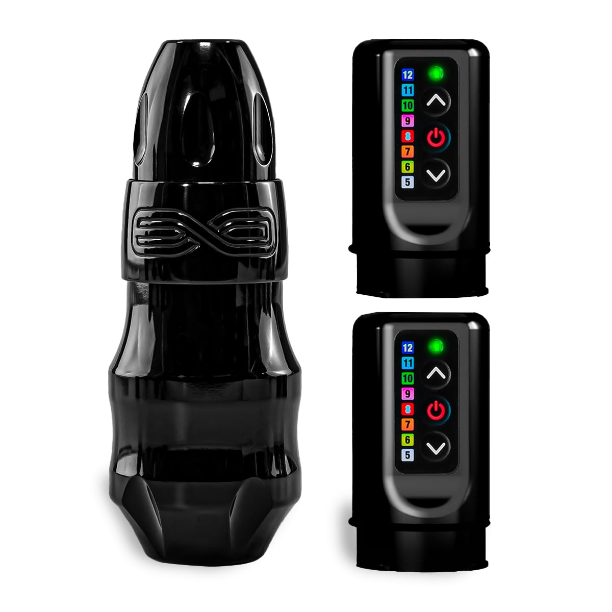 FK Irons - Exo Tattoo Maschine - Stealth + 2 Power Bolts Stroke: 4 mm