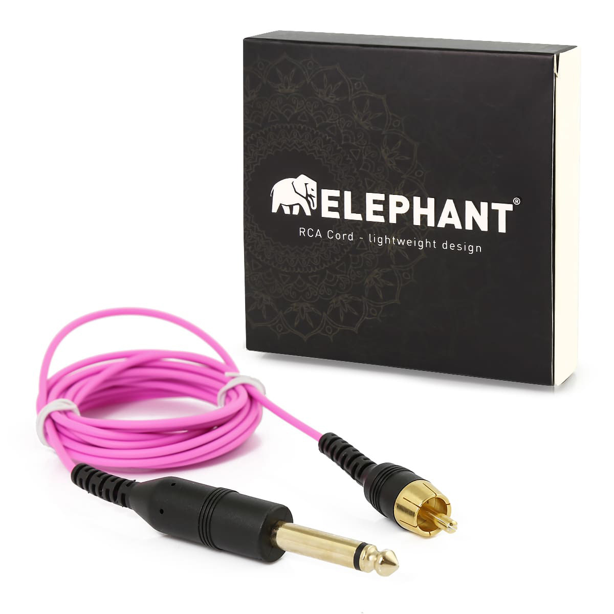 Elephant - Lightweight Cinch/RCA Kabel - gerade Farbe: Pink