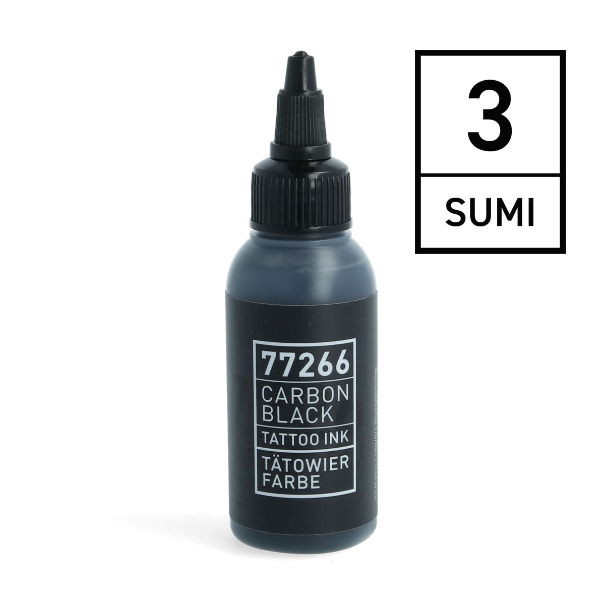 Carbon Black - Tattoo Ink - Sumi 03 Contents: 50 ml