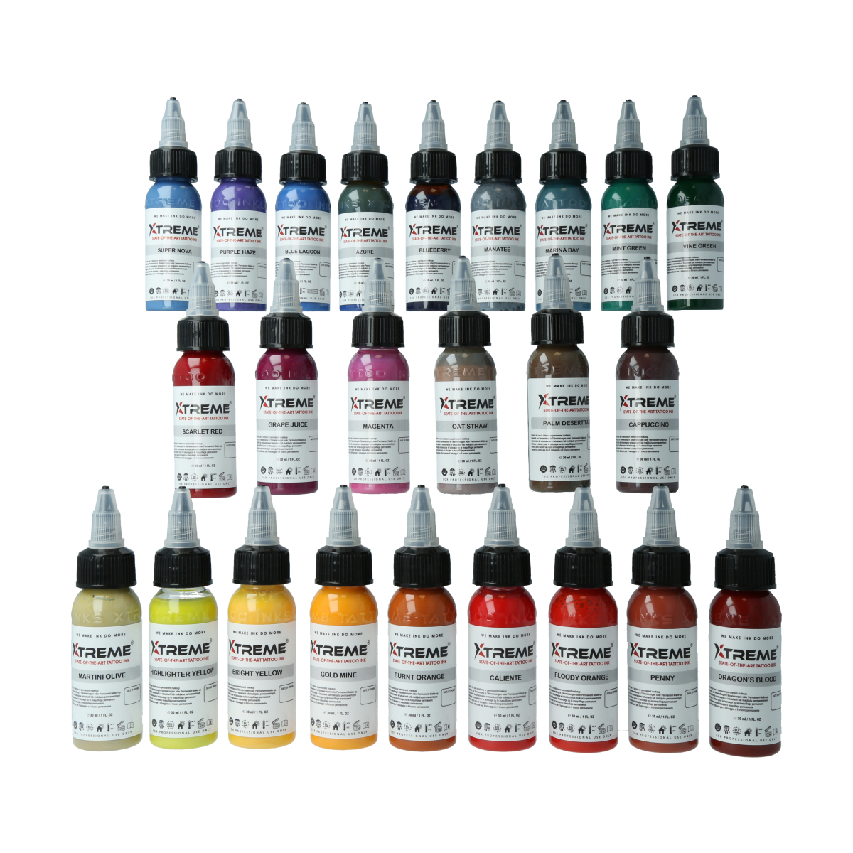 Xtreme Ink - 24 Color Set - 24 x 30 ml Xtreme Ink - 24 Color Set - 24 x 30 ml
