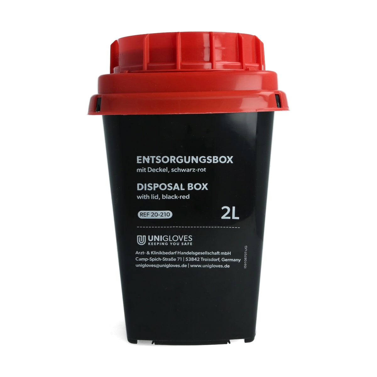 Unigloves - cannula disposal container Contents: 2 l Unigloves - cannula disposal container Contents: 2 l