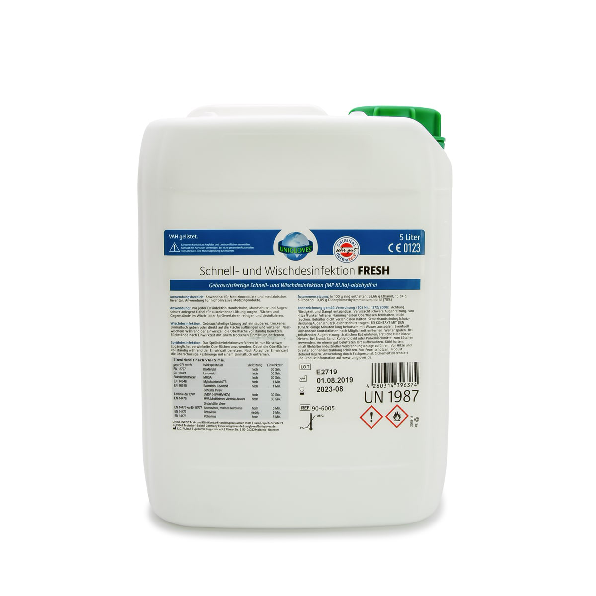 Quick, Wipe & Spray Disinfectant Lemon Contents: 5 l