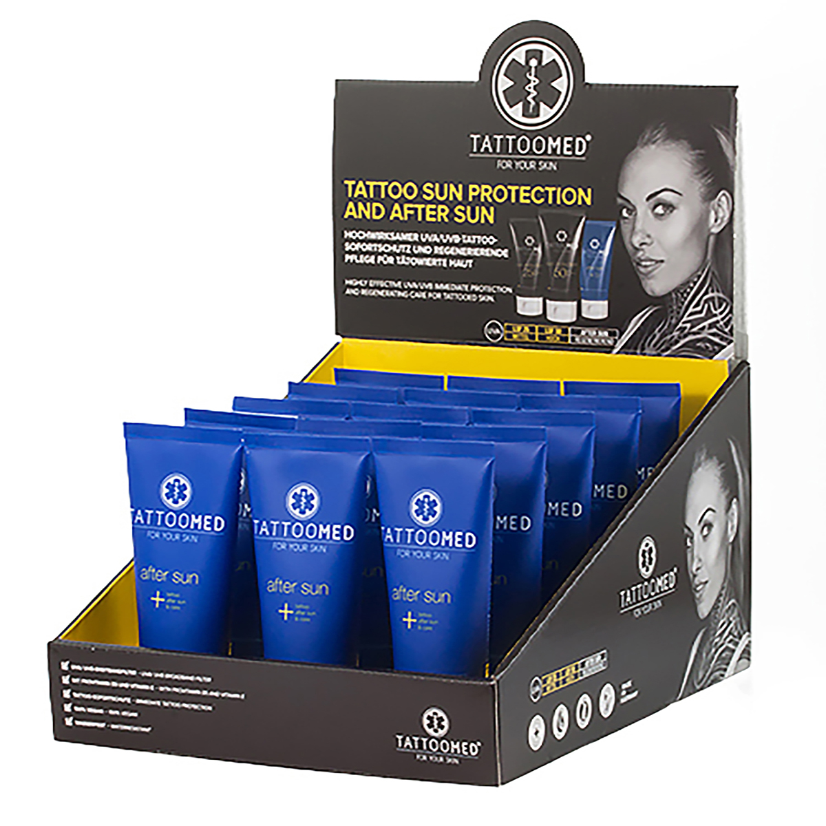 TattooMed® After Sun Tischaufsteller - 15 x 100 ml
