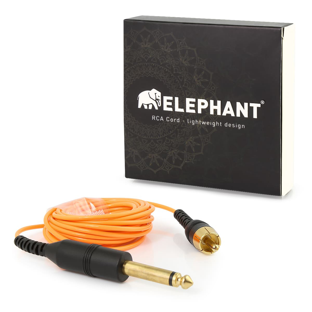 Elephant - Lightweight Cinch/RCA Kabel - gerade Farbe: Orange