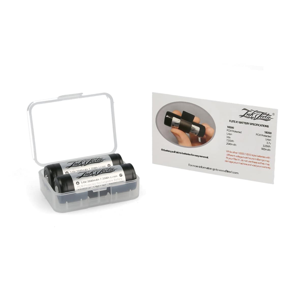 Inkjecta Flite X1 replacement battery - 2 pieces Size: 2040mAH