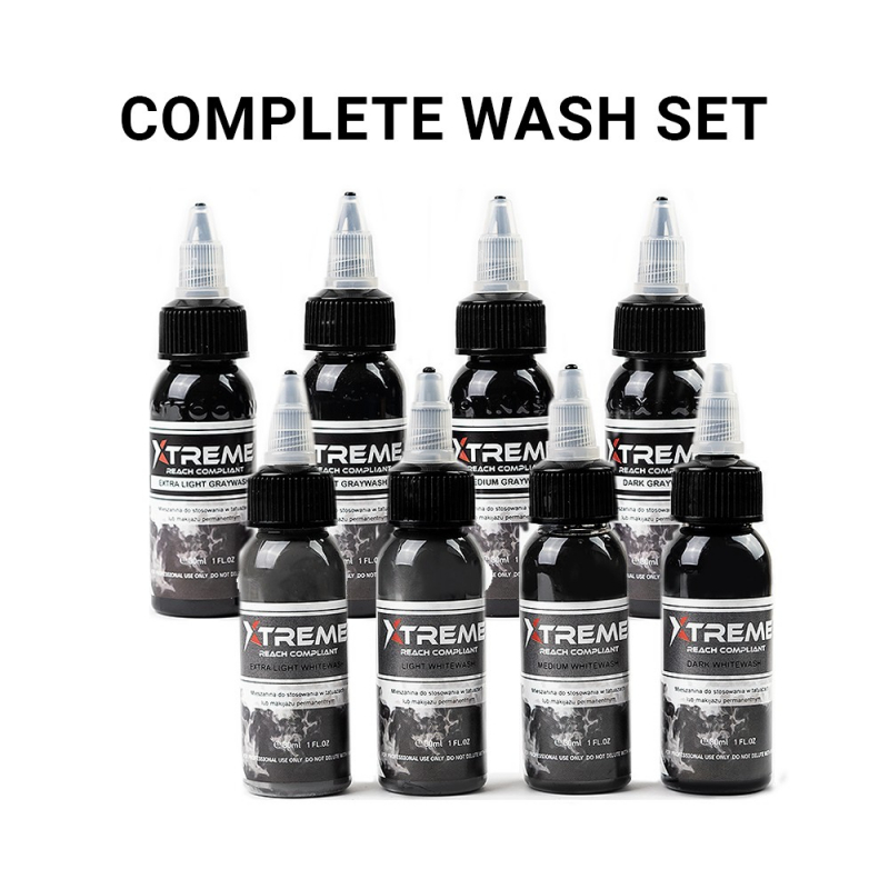 Xtreme Ink - Complete Wash Set - 8 x 30 ml