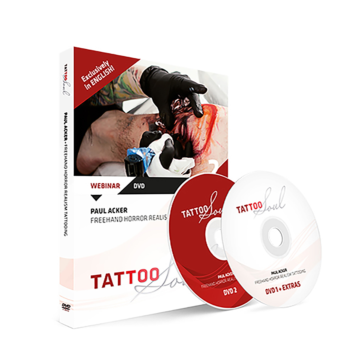 TattooSoul DVD: Paul Acker - Freehand Horror Realism Tattooing