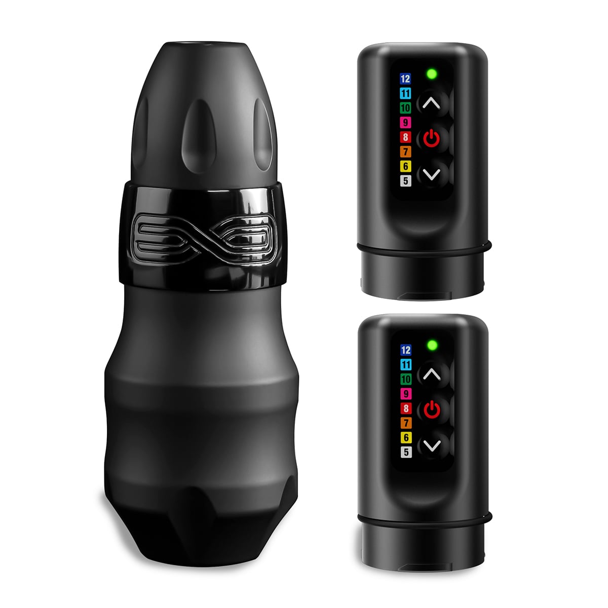 FK Irons - Exo Tattoo Maschine - Black Ops + 2 Power Bolts Stroke: 4 mm