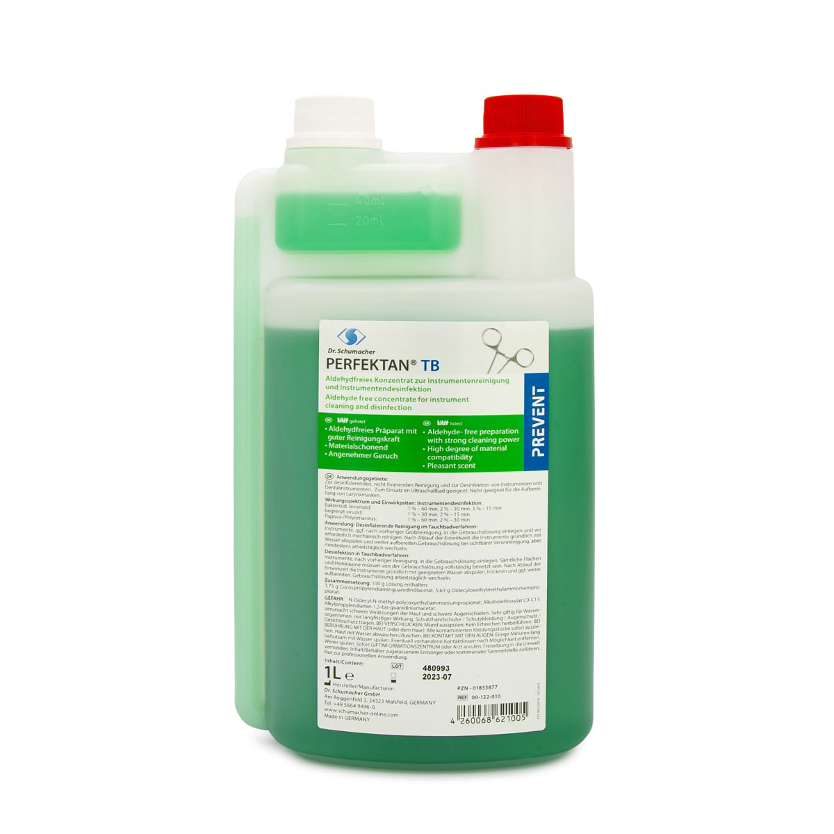Dr. Schumacher - Perfektan TB - Instrumentendesinfektion Inhalt: 1 l