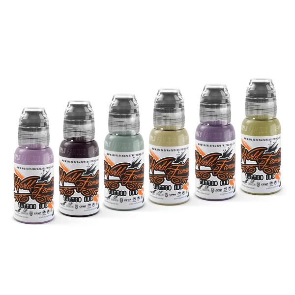 World Famous Ink - Maks Kornev's Zombie Color Set 6 x 29,6 ml