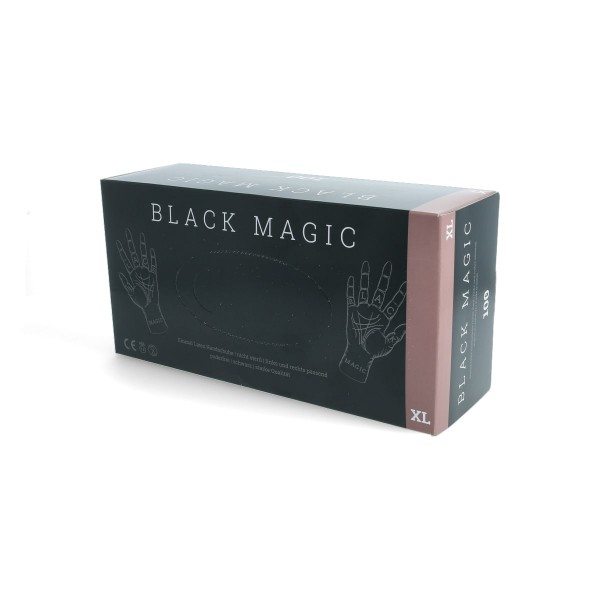 Black Magic - Latex Handschuhe schwarz, 100 Stück