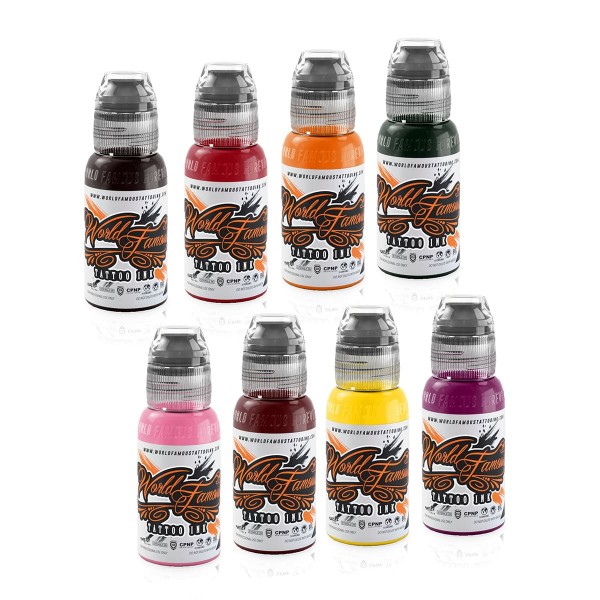 World Famous Tattoo Ink Ryan Smith Flower Set 8 x 29,6 ml