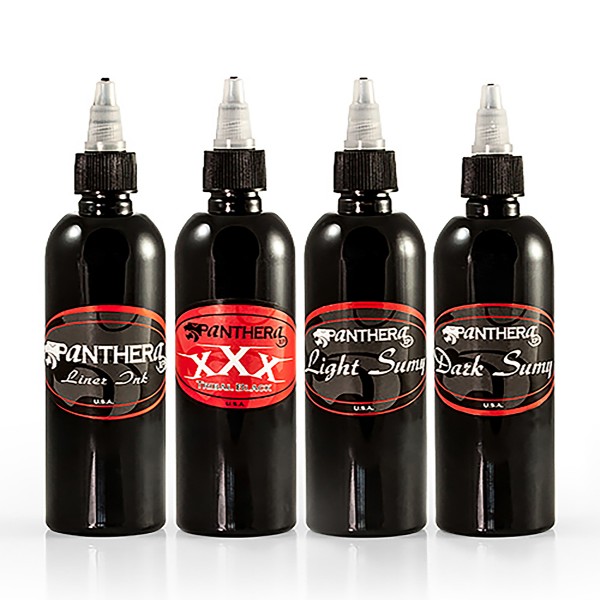 Panthera Ink - Black Set 4 x 150 ml