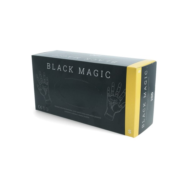 Black Magic - Latex Handschuhe schwarz, 100 Stück