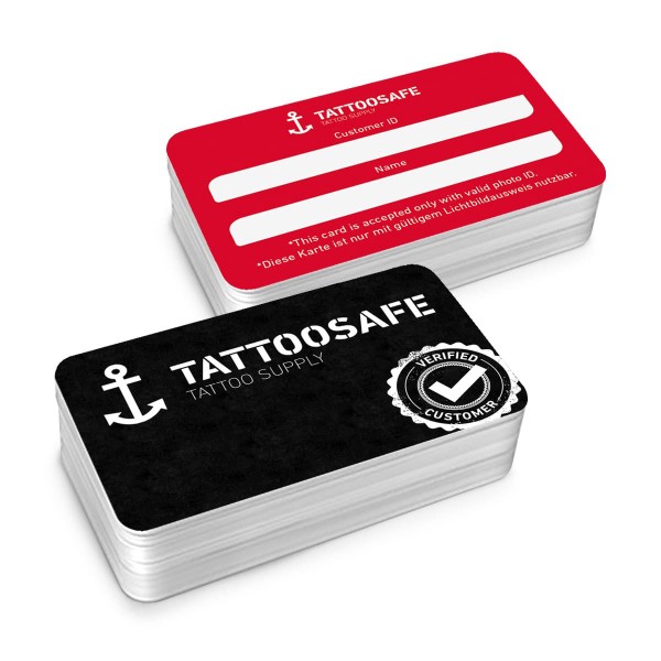 Tattoosafe-Kundenkarte