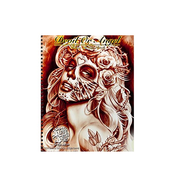 Steve Soto Devil Or Angel Tattoo Flash Design Sketchbook, 30 Pages, Black &  Gray