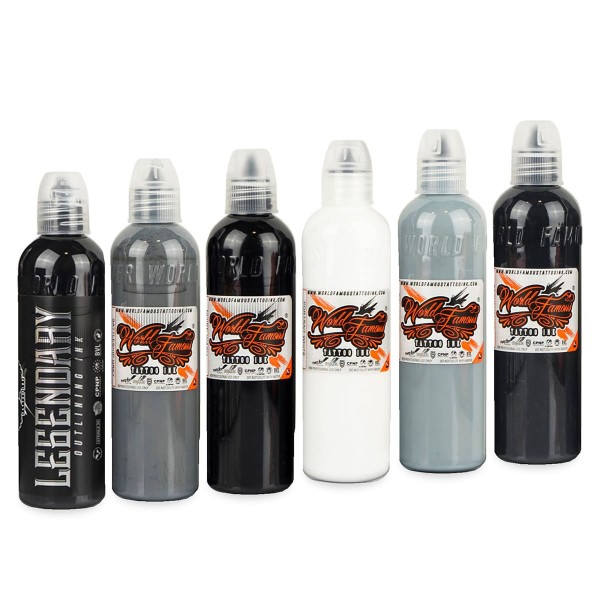 World Famous Ink Thomas Carli Jarlier Noire Set 6 x 118,3 ml
