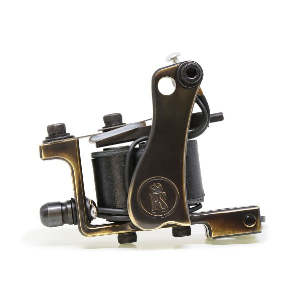 Right Stuff Bone Shader Tattoo Machine - Bronze