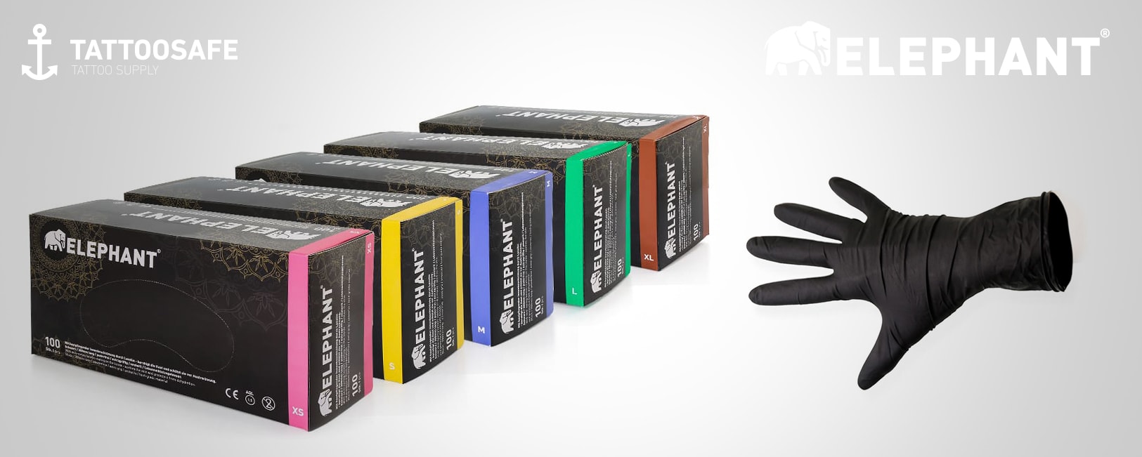 Schluss mit rissigen und trockenen Händen. Elephant Handschuhe schützen und Pflegen Hände der Tätowierer optimal