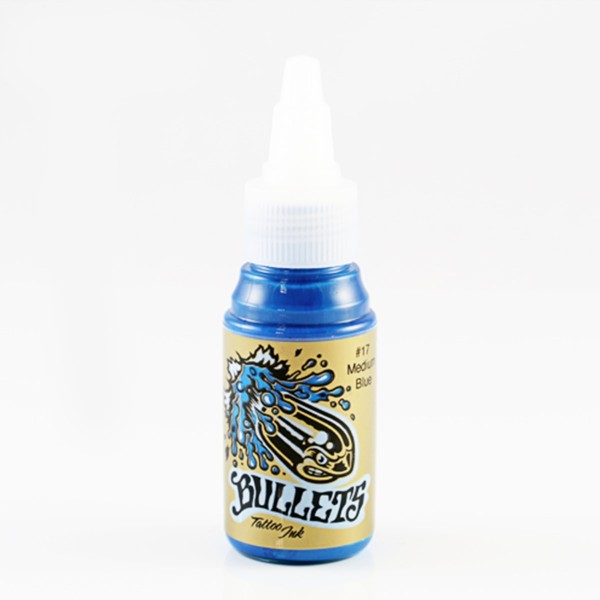 Bullets Tattoo Ink Medium Blue 35 ml
